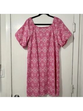 Women’s Pink Eyelet Dress Size 10
